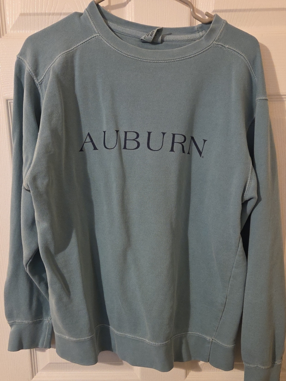Comfort Colors Soft Teal 'AUBURN' Crewneck Sweatshirt (Oversized) - Tiger Rags
